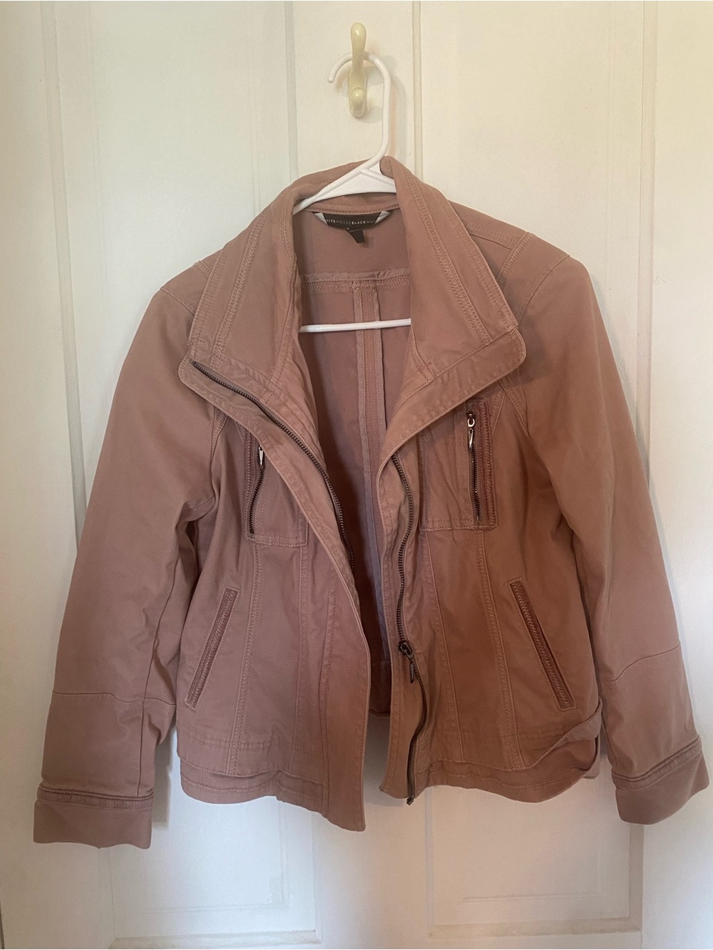 White House Black Market Women's Lightweight Casual Jacket - Dusty Rose
